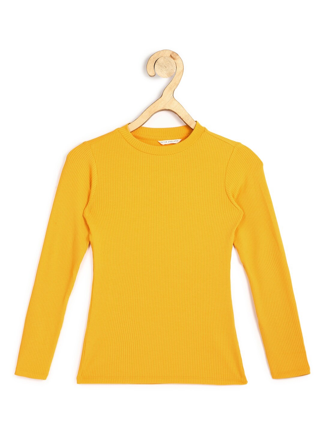 

Peter England Girls Yellow Pure Cotton Top