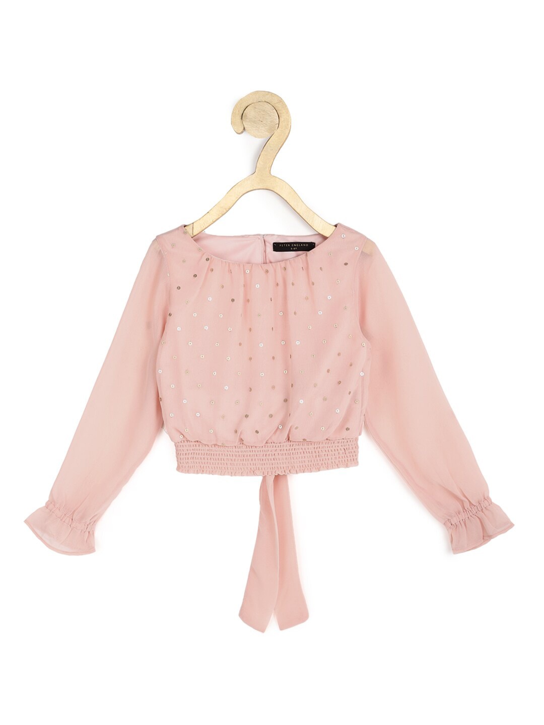 

Peter England Pink Embellished Embellished Top