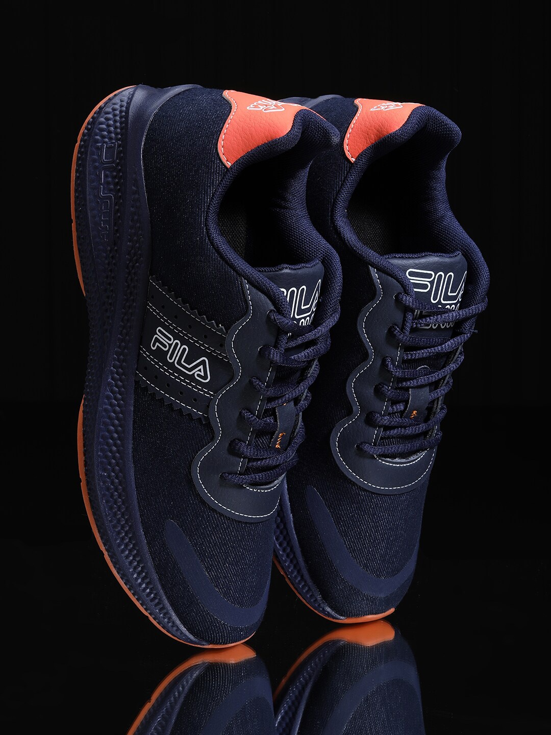 

FILA Men Blue Woven Design Sneakers
