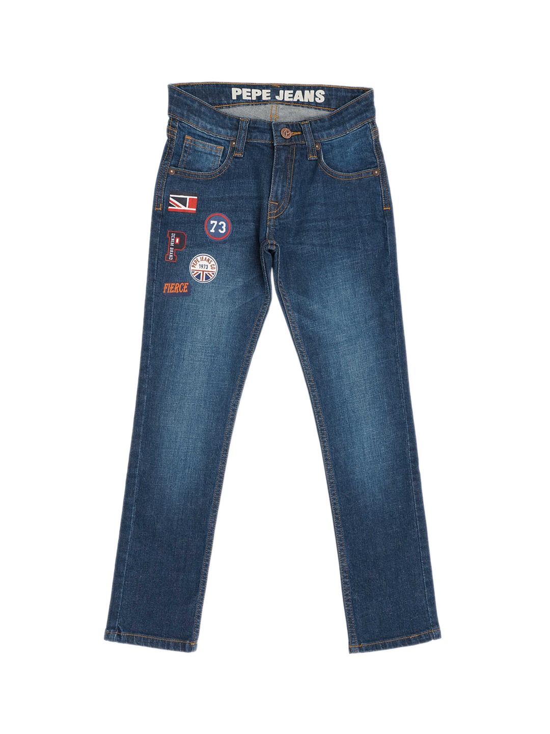 

Pepe Jeans Boys Blue Light Fade Cotton Stretchable Jeans