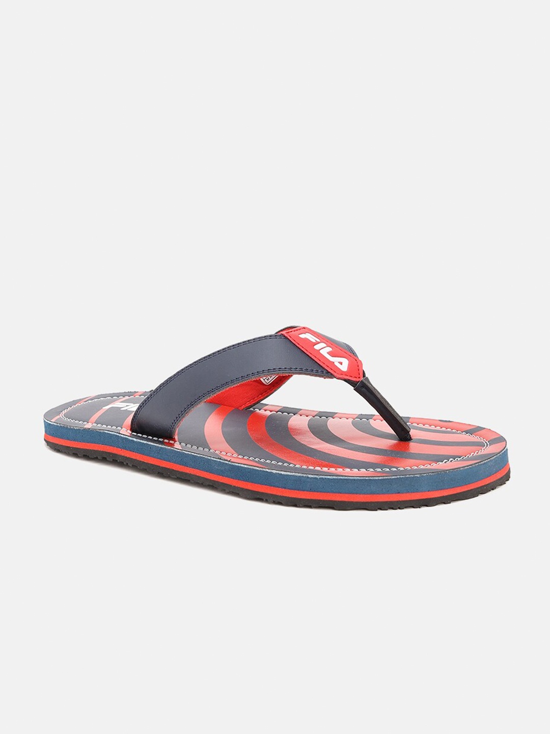 

FILA Men Grey & Red Printed Thong Flip-Flops