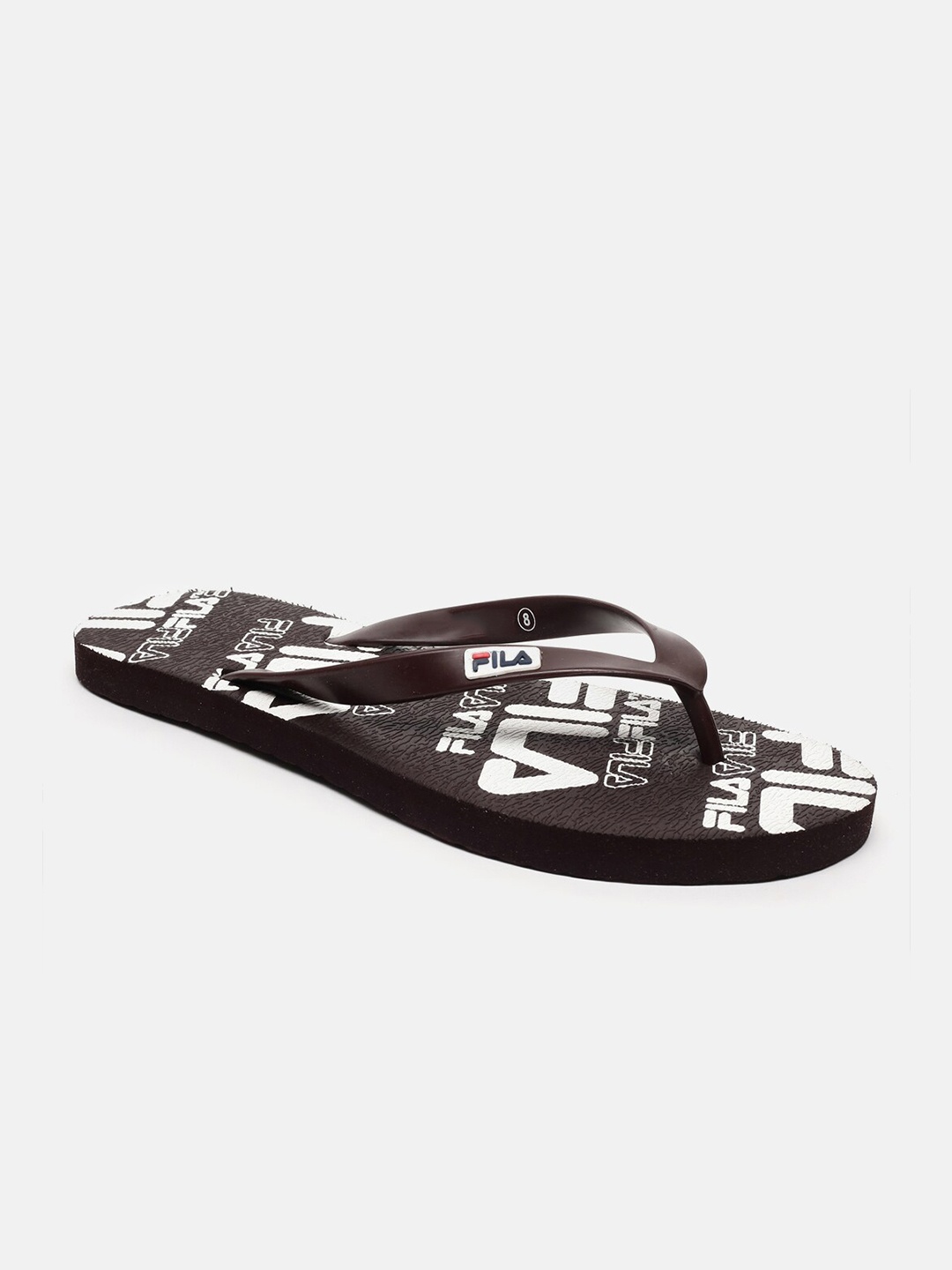 

FILA Men Brown & White Printed Thong Flip-Flops