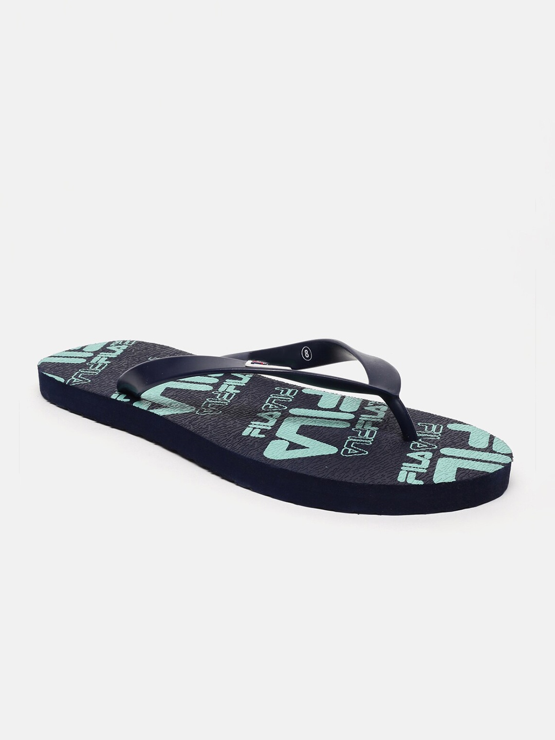 

FILA Men Navy Blue & Turquoise Blue Printed Thong Flip-Flops