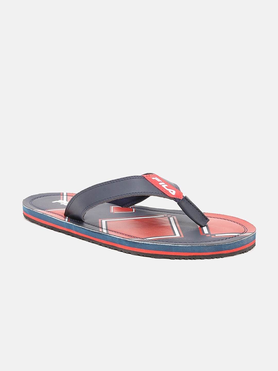 

FILA Men Blue & Red Printed Thong Flip-Flops