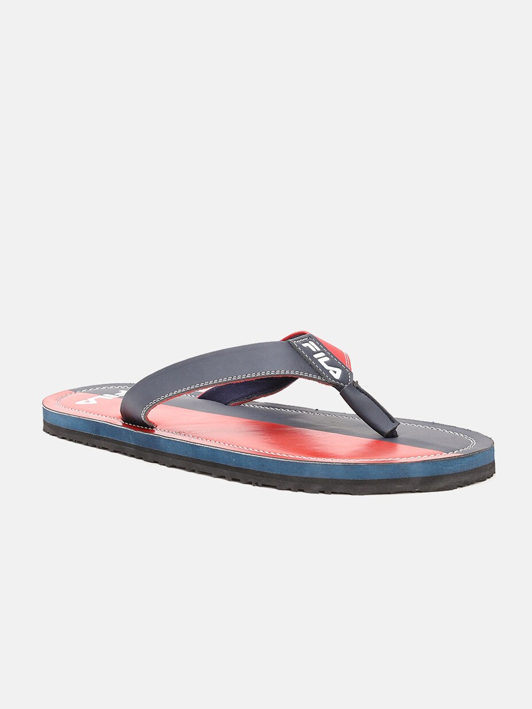 

FILA Men Grey & Red Printed Thong Flip-Flops