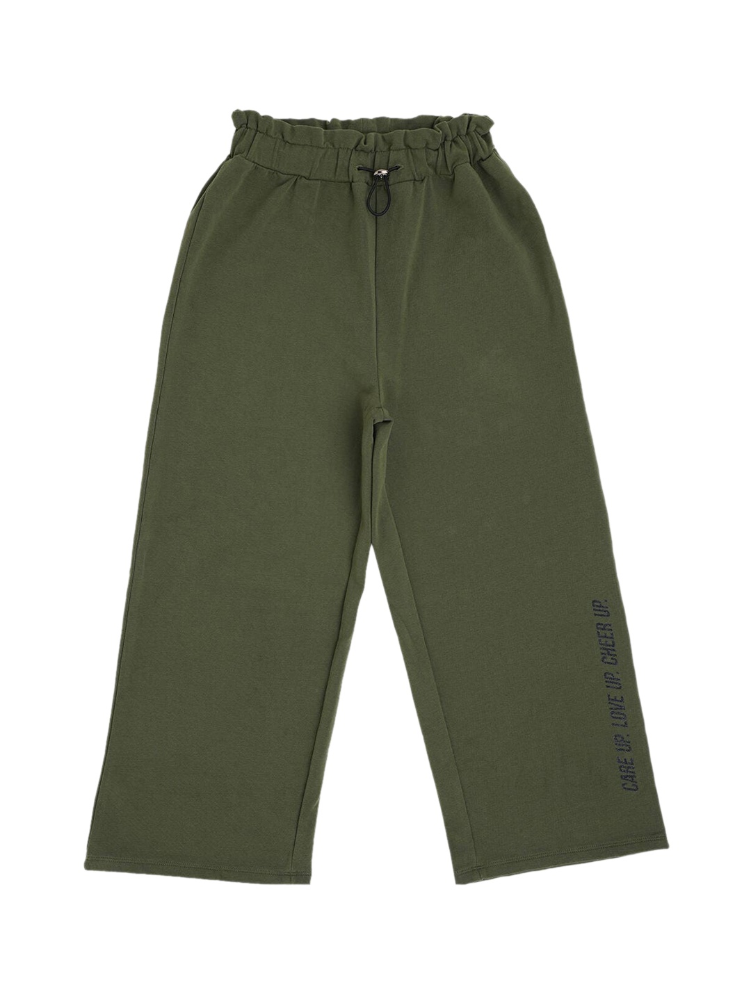 

Pepe Jeans Girls Green Cotton Solid Relaxed-Fit Track Pants