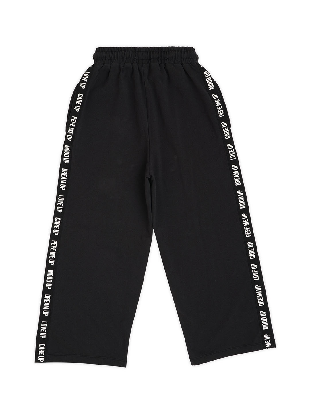 

Pepe Jeans Girls Black Cotton Printed Relaxed-Fit Track Pants