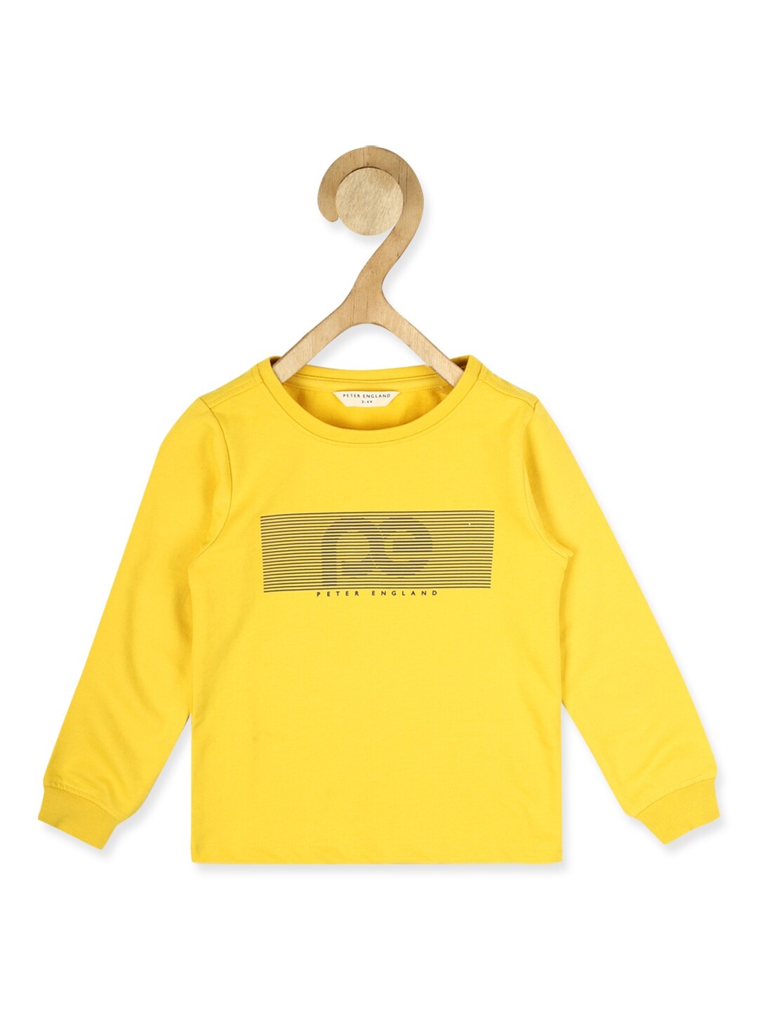 

Peter England Boys Yellow Printed Sweatshirt