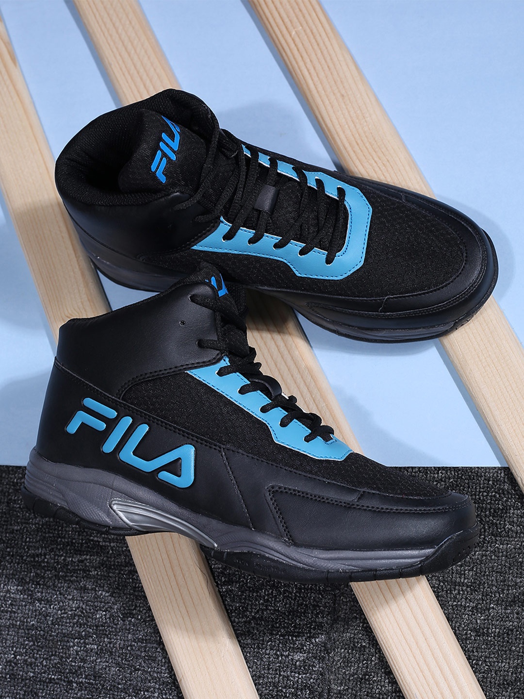 

FILA Men Black ABREE Baseball Non-Marking Sport shoes