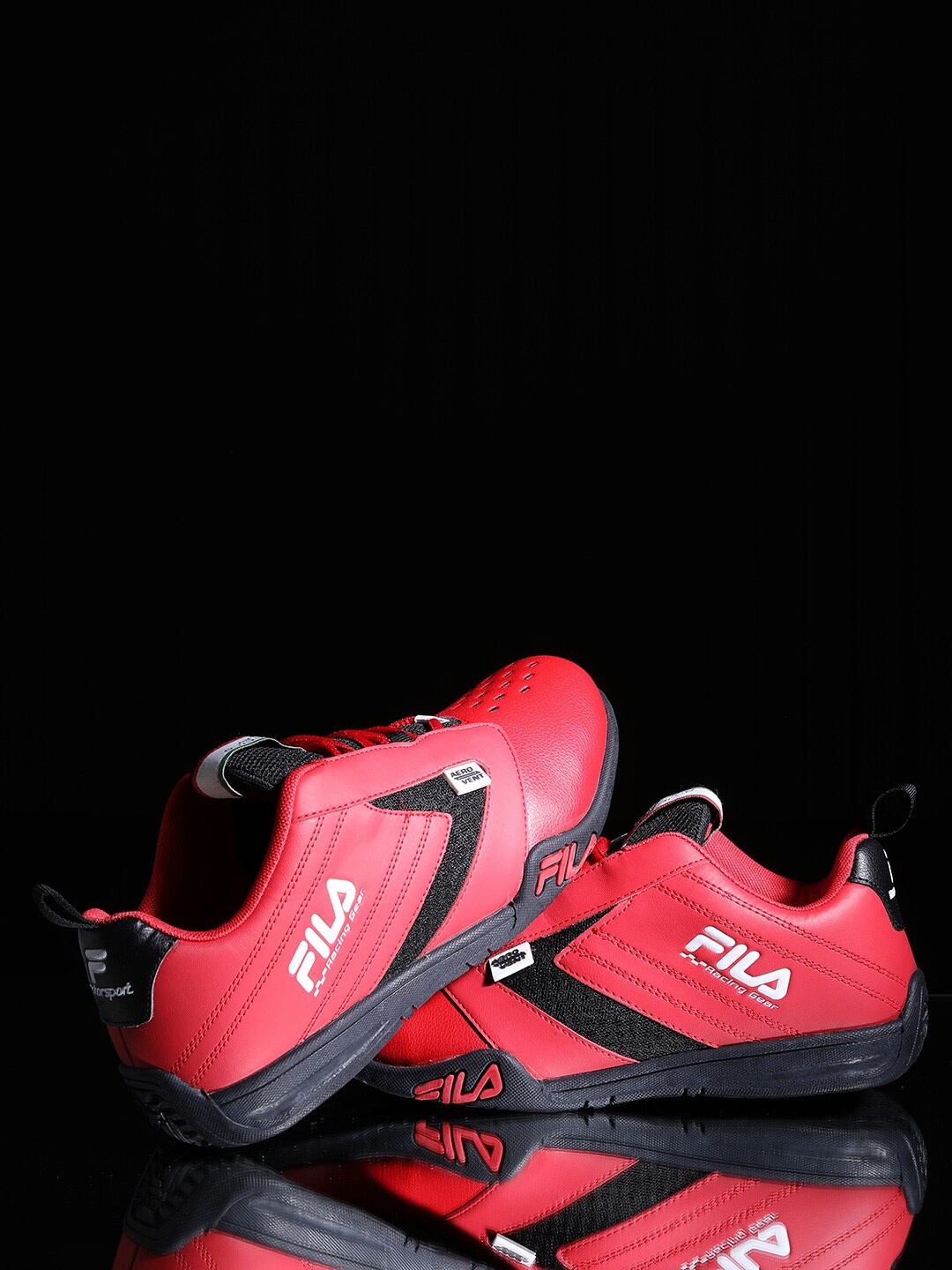 

FILA Men Red Running Non-Marking Shoes