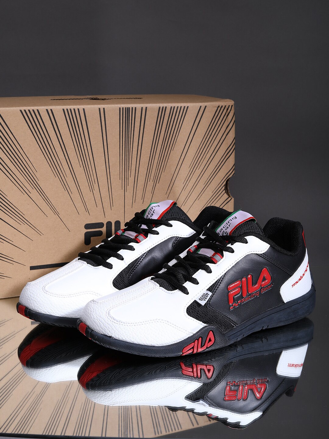 

FILA Men White Running Non-Marking Shoes