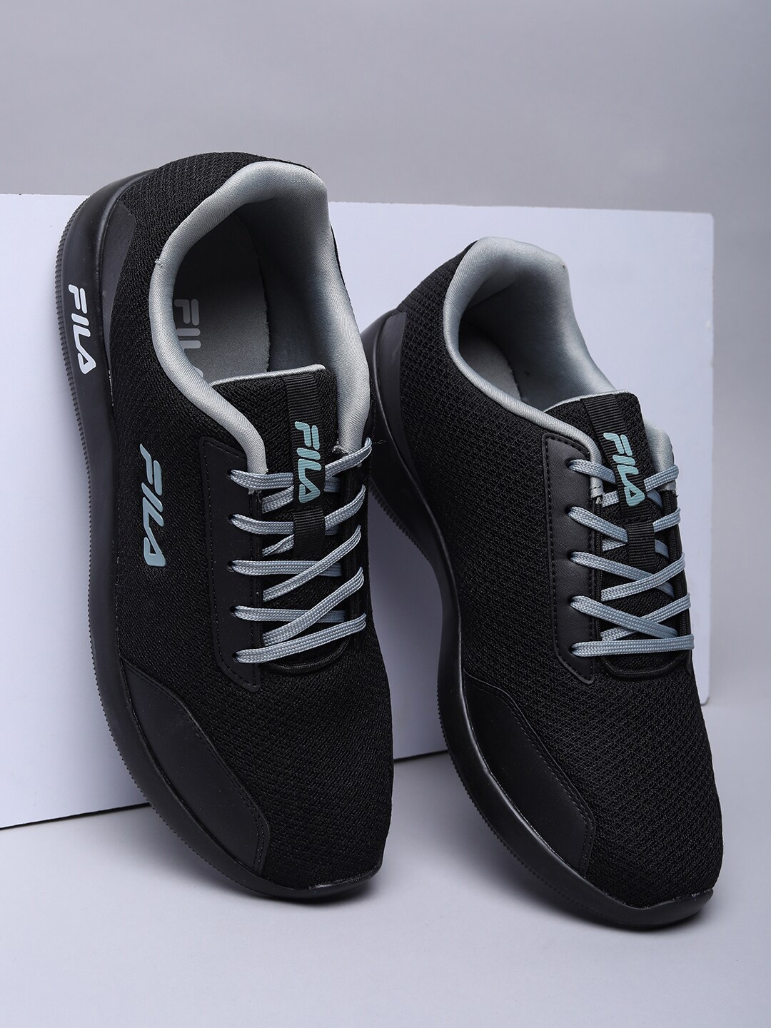 

FILA Men Black Running Non-Marking Shoes