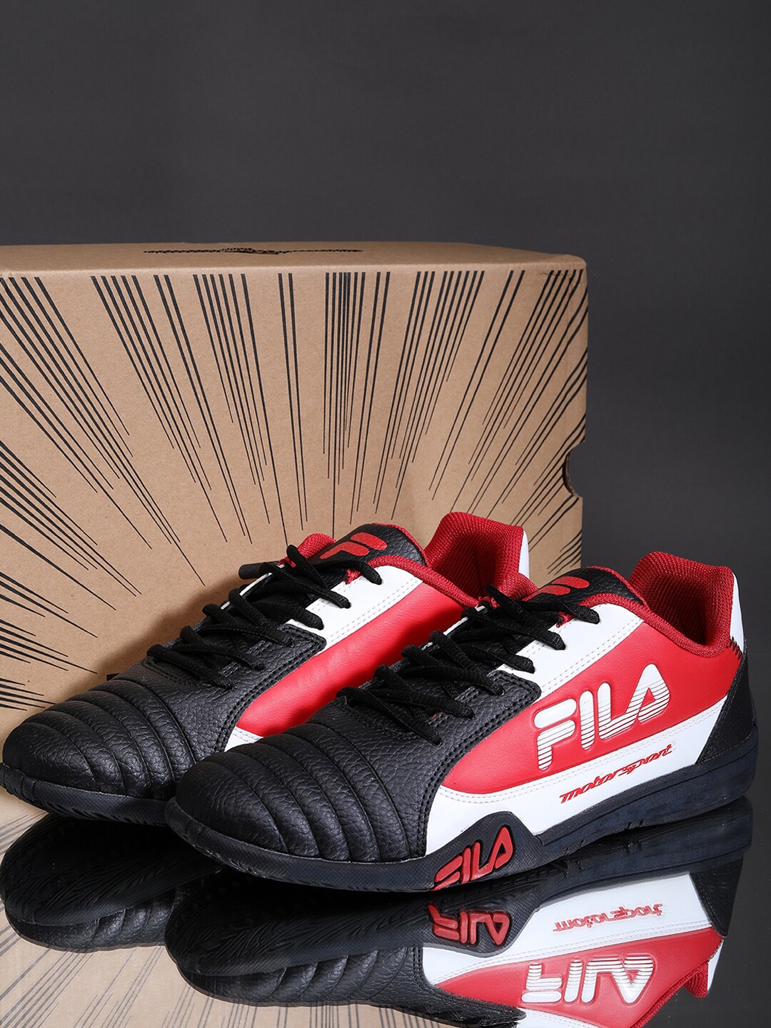 

FILA Men Black Running Non-Marking Shoes