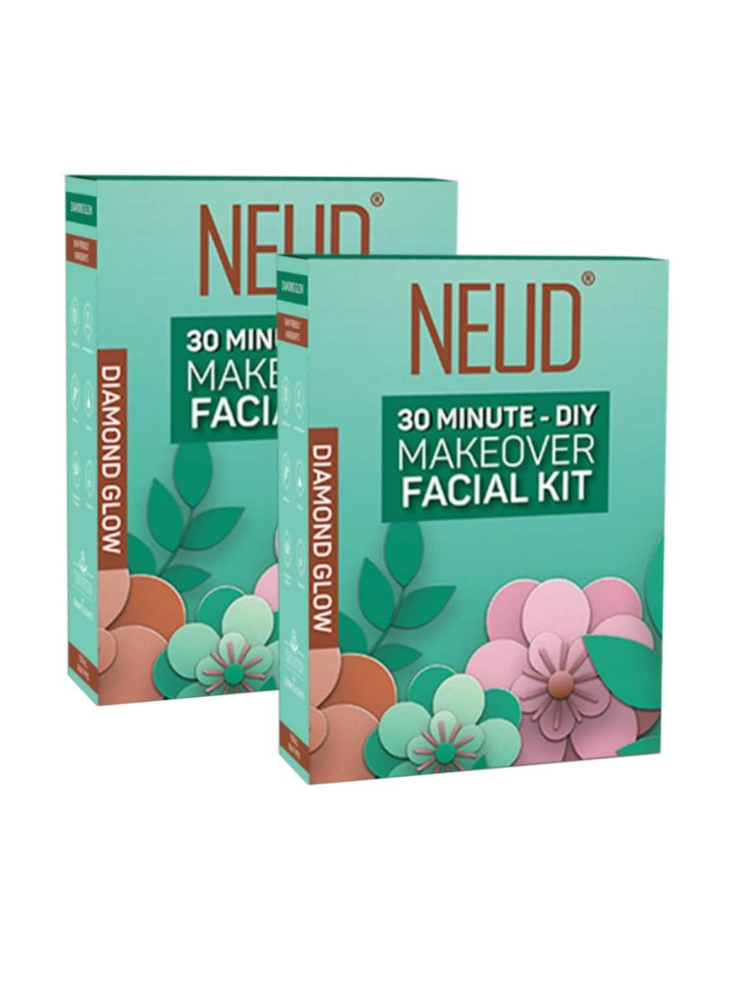 

NEUD Set Of 2 6-Step DIY Makeover Facial Kit 60gm, White