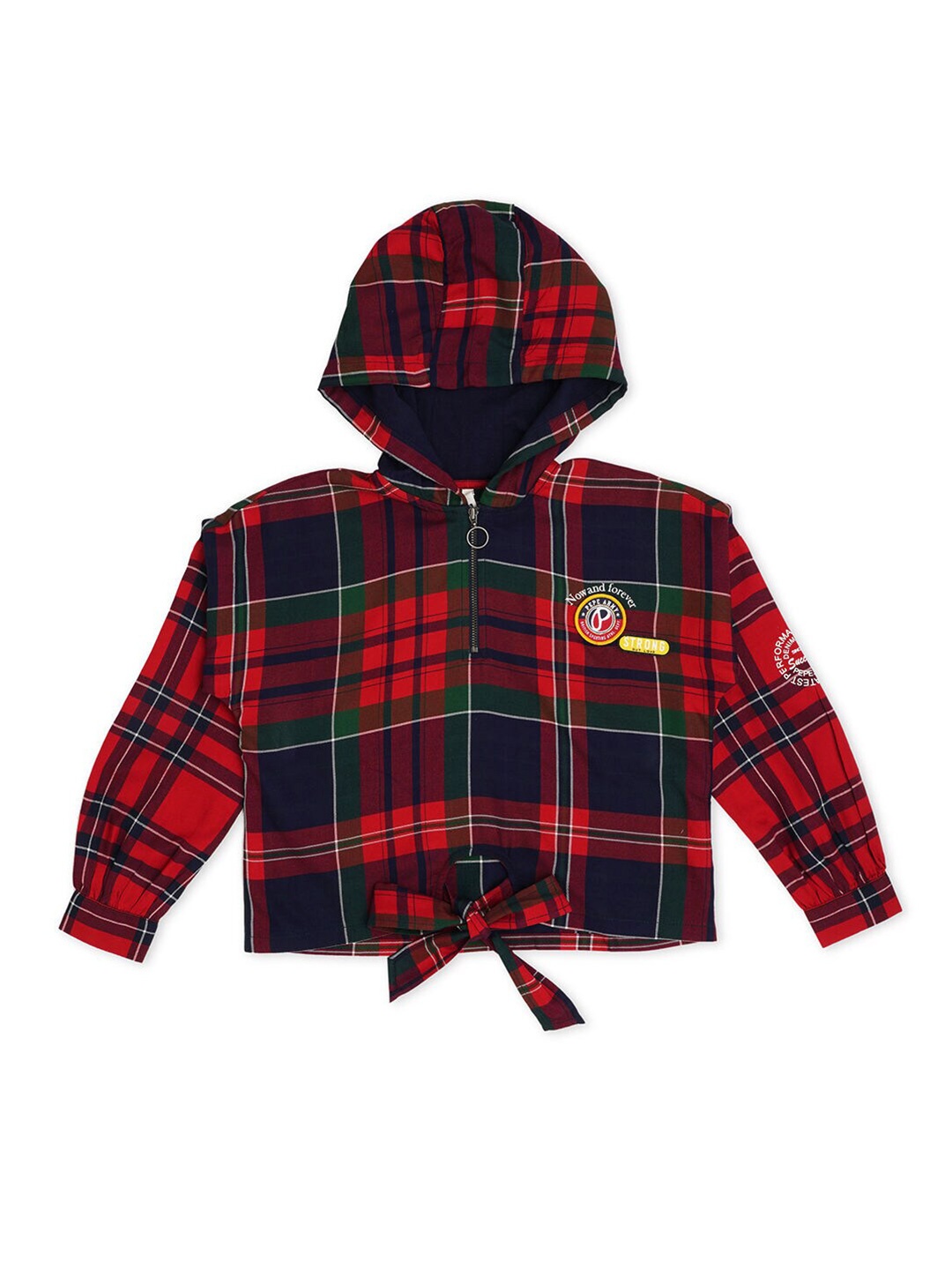 

Pepe Jeans Girls Red Tartan Checked Casual Shirt