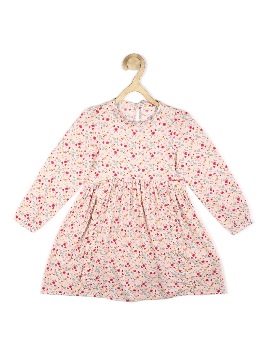 

Peter England Girls Pink Floral A-Line Dress