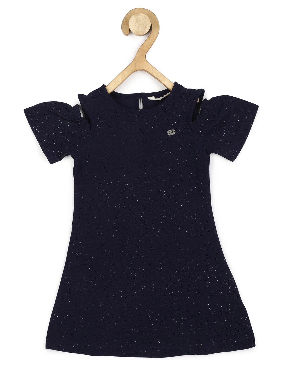 

Peter England Kids Girls Navy Blue A-Line Mini Dress