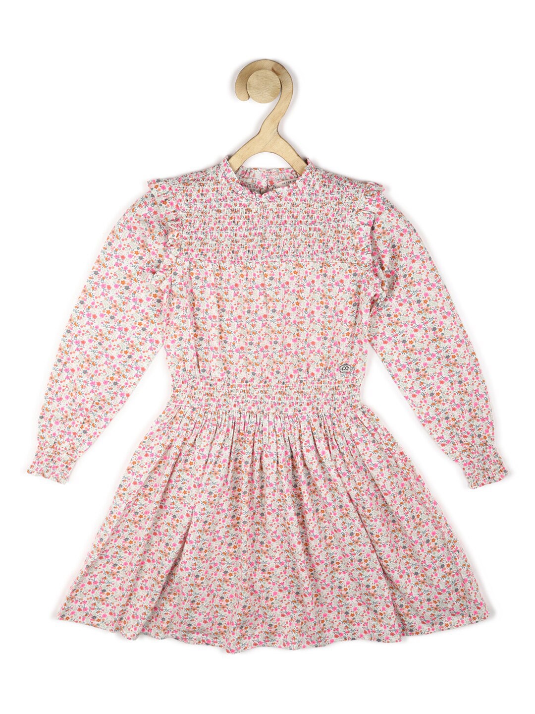 

Peter England Girls Pink Floral Fit And Flare Dress