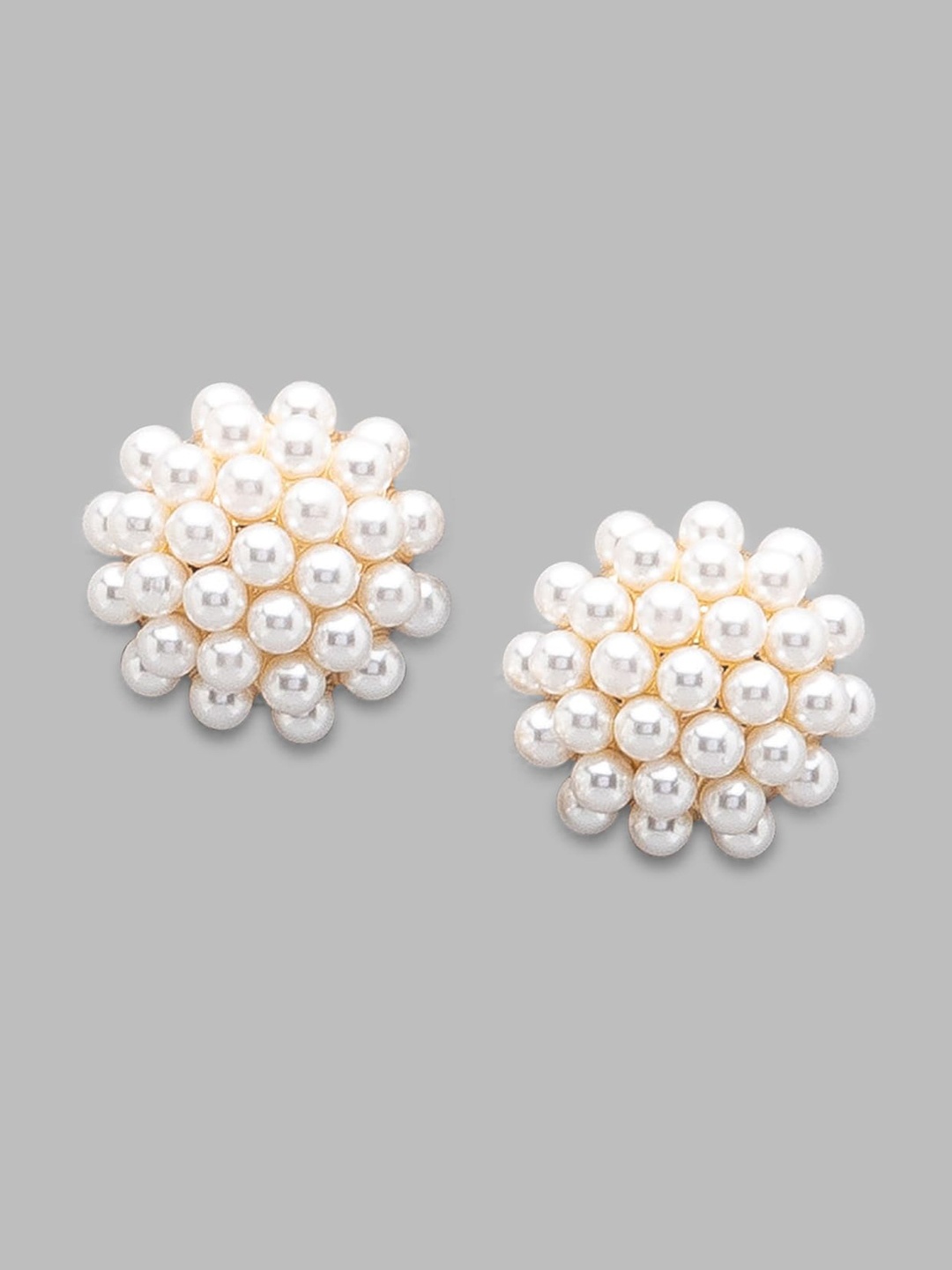 

Globus Circular Gold Plated Stud Earrings