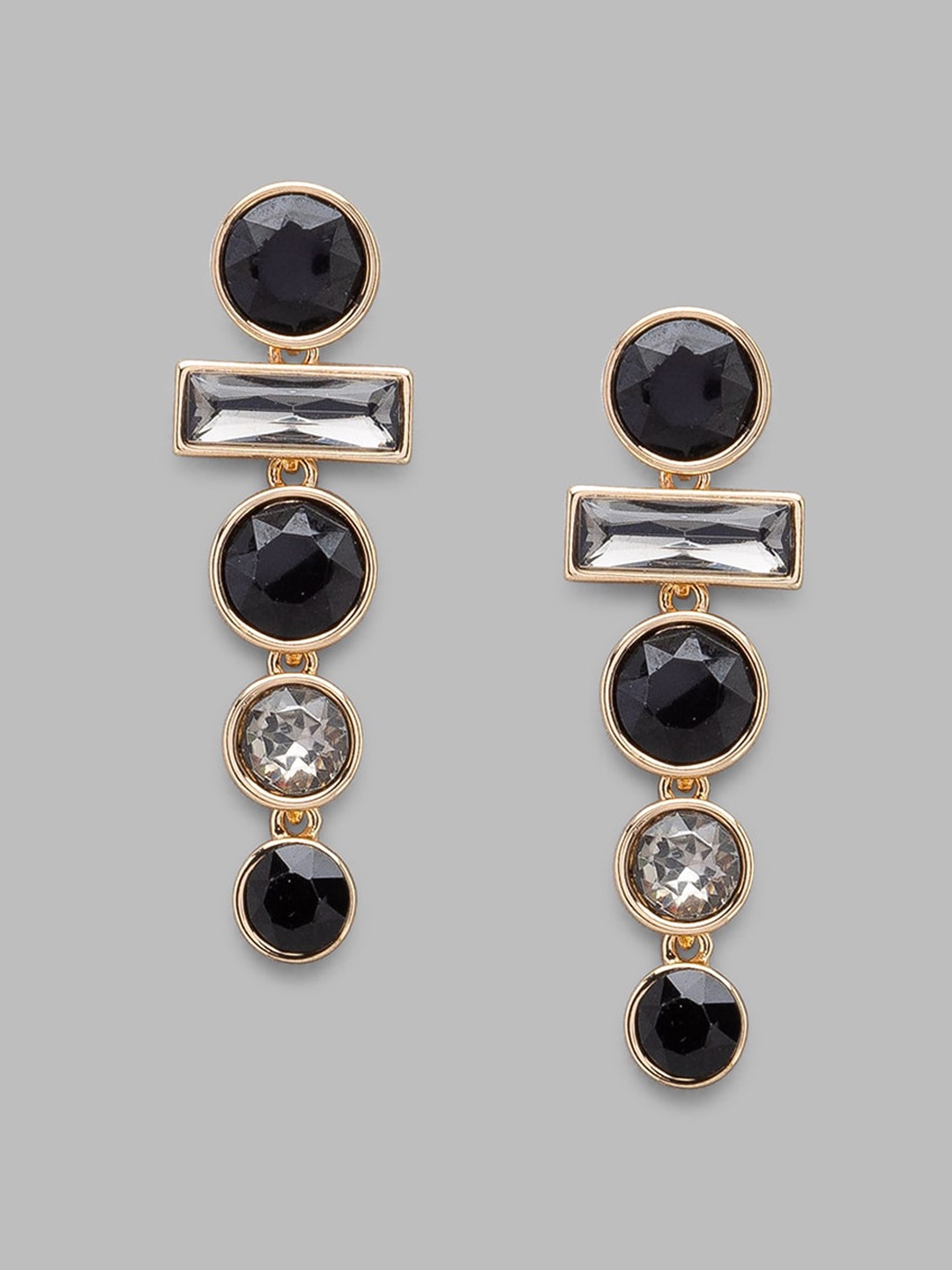 

Globus Gold-Toned Geometric Drop Earrings