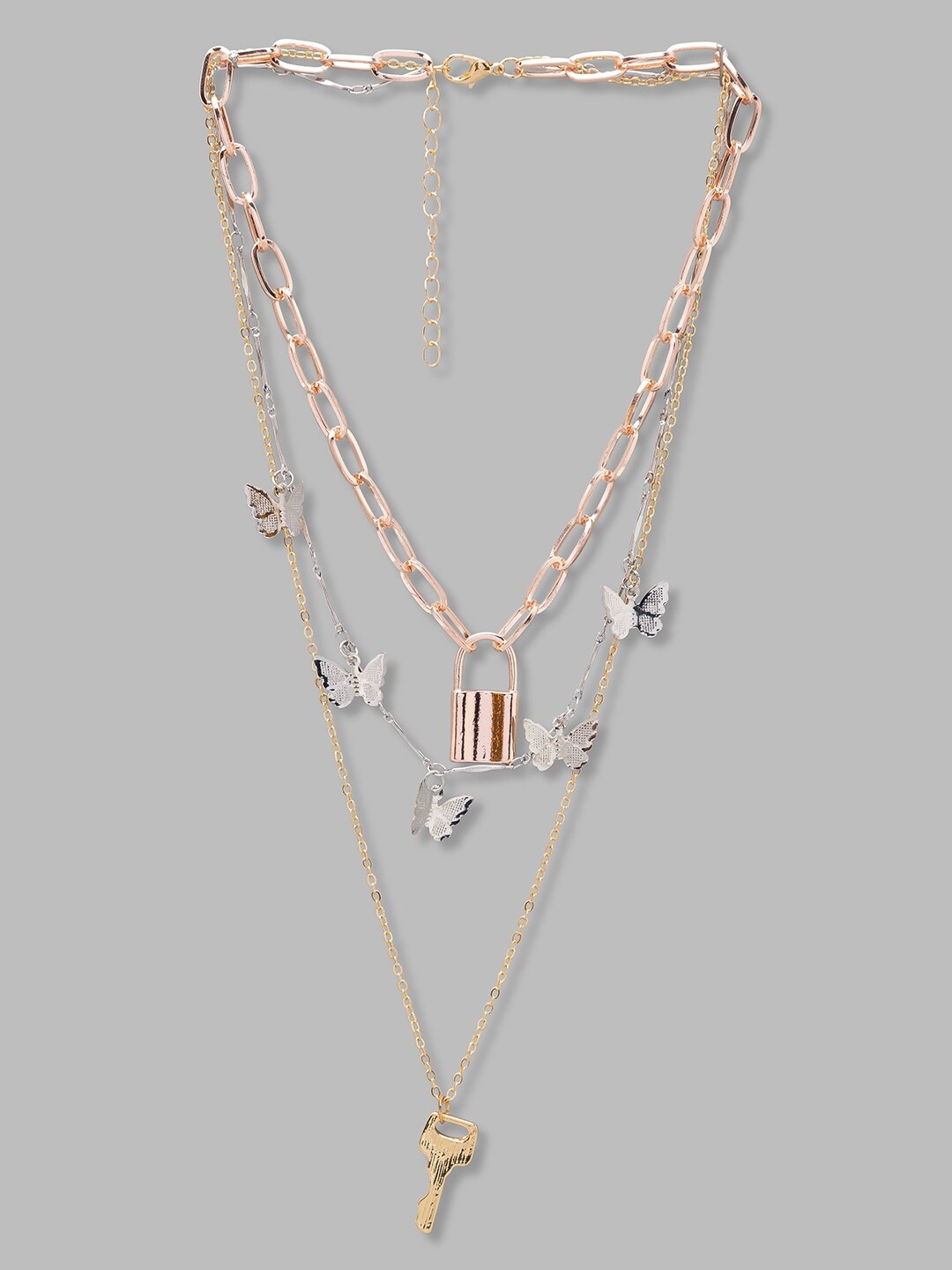 

Globus Gold-Toned & White Gold-Plated Necklace