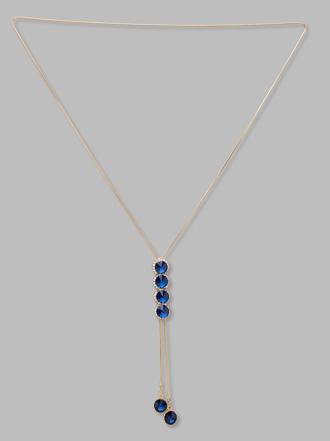 

Globus Gold-Toned & Blue Gold-Plated Chain