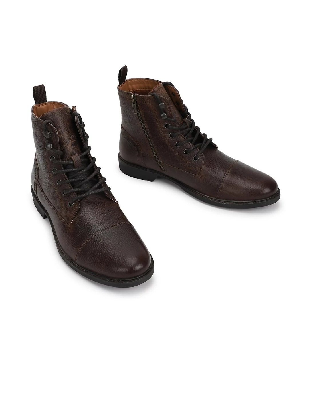 

Marks & Spencer Men Brown Solid Leather Regular Boots