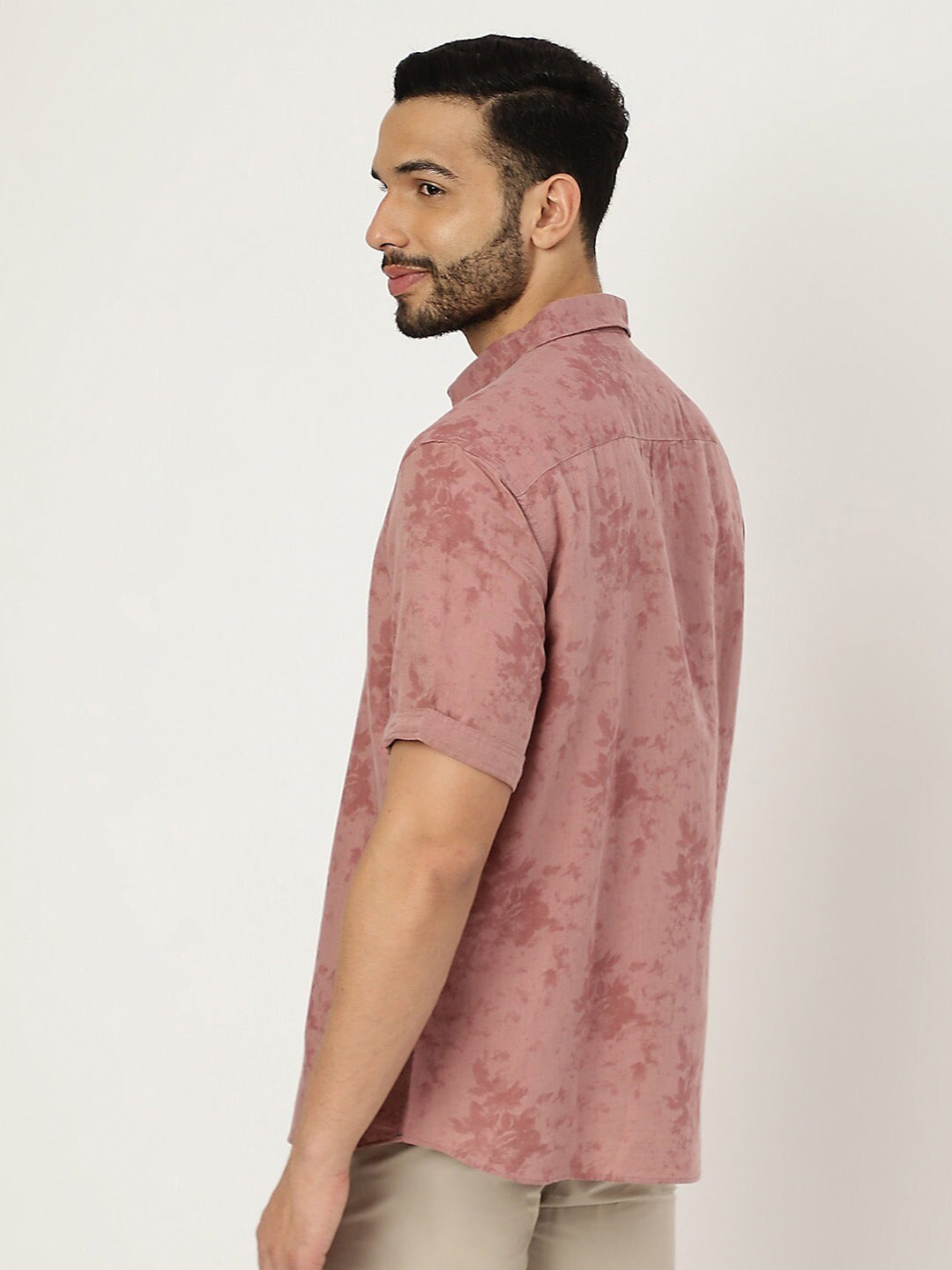 

Marks & Spencer Men Floral Printed Casual Shirt, Pink