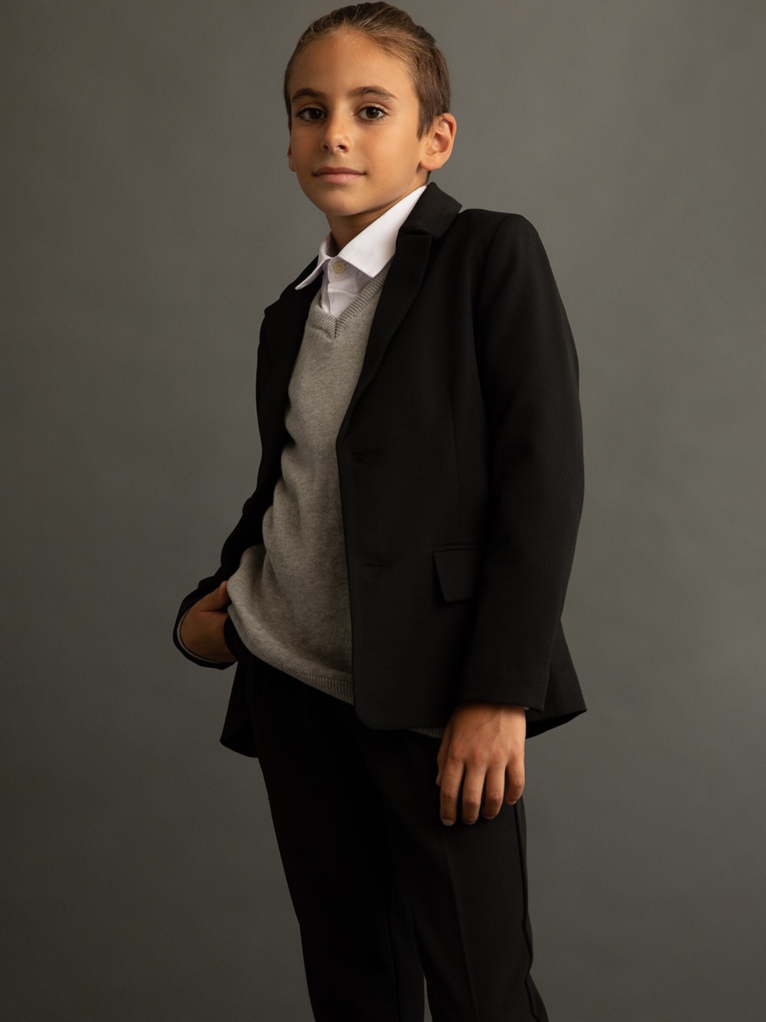 

DeFacto Boys Black Tailored Fit Blazer