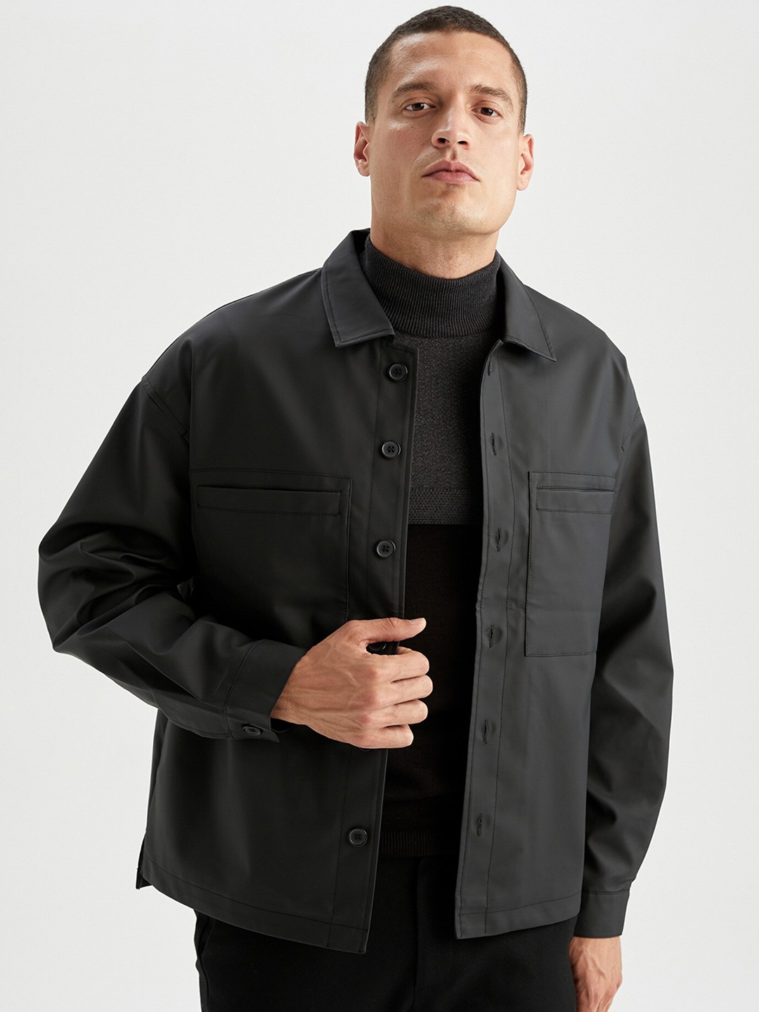 

DeFacto Men Black Tailored Jacket