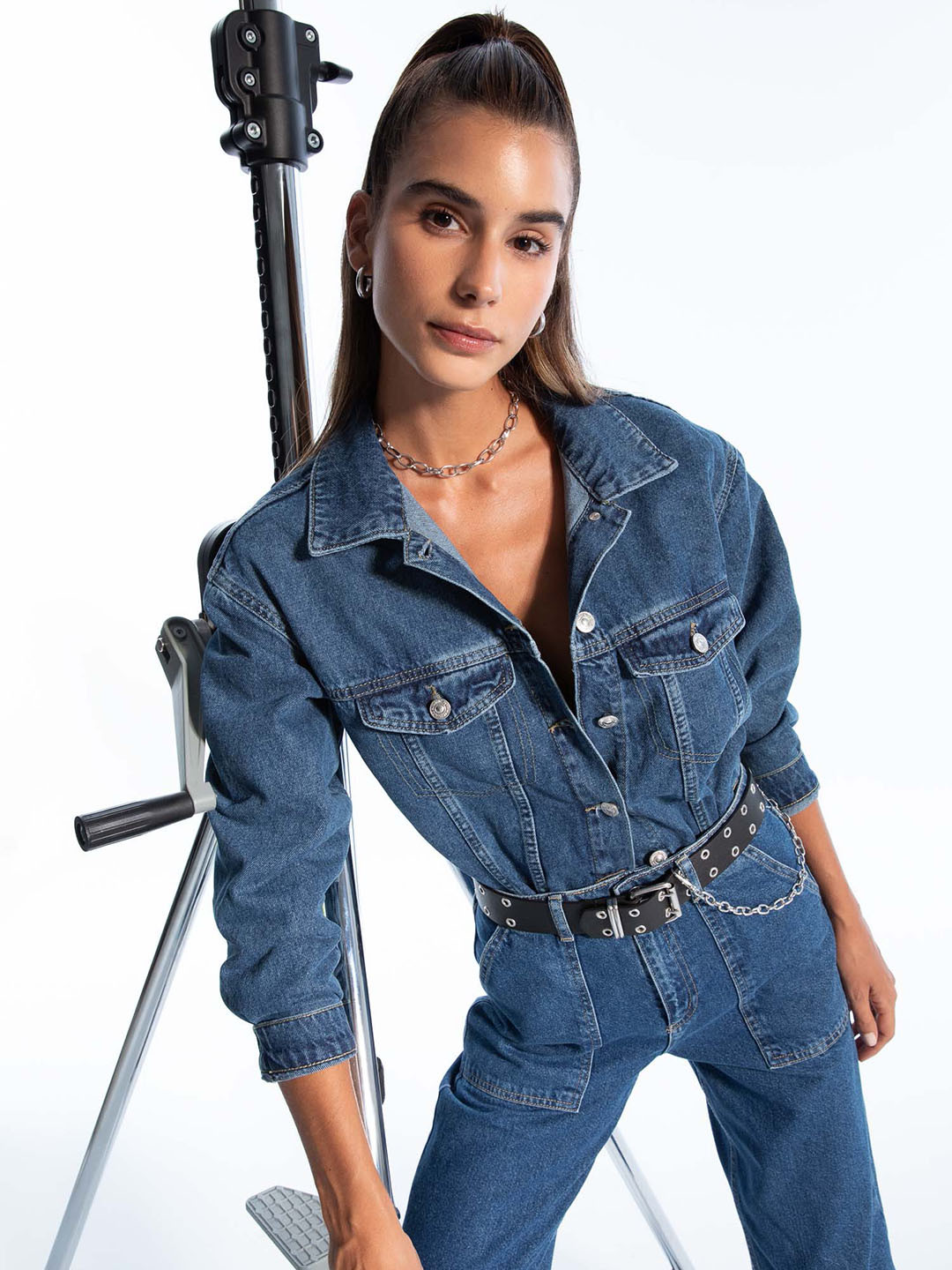 

DeFacto Women Blue Washed CottonDenim Jacket