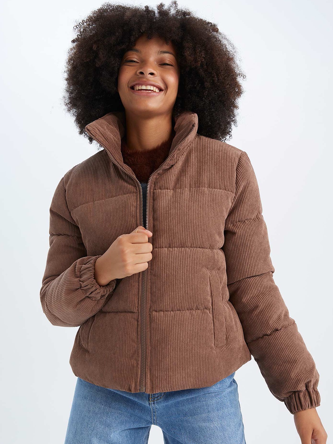 

DeFacto Women Brown Padded Jacket