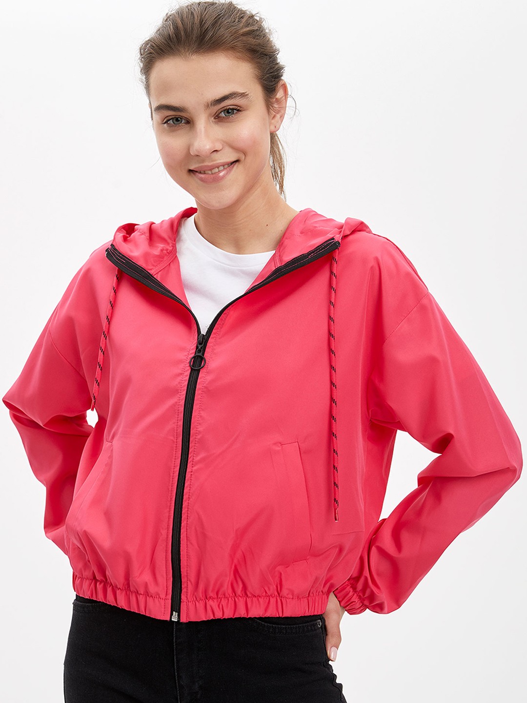 

DeFacto Women Crop Bomber Jacket, Na
