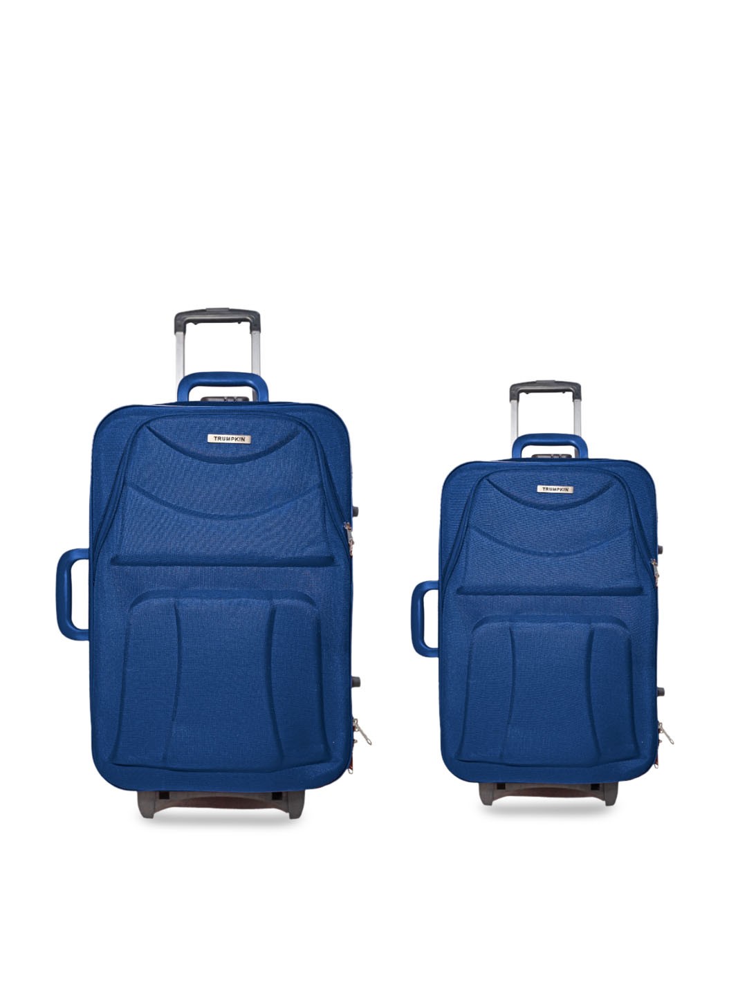 

Trumpkin Blue Set Of 2 Solid Soft-Case Trolley Bag