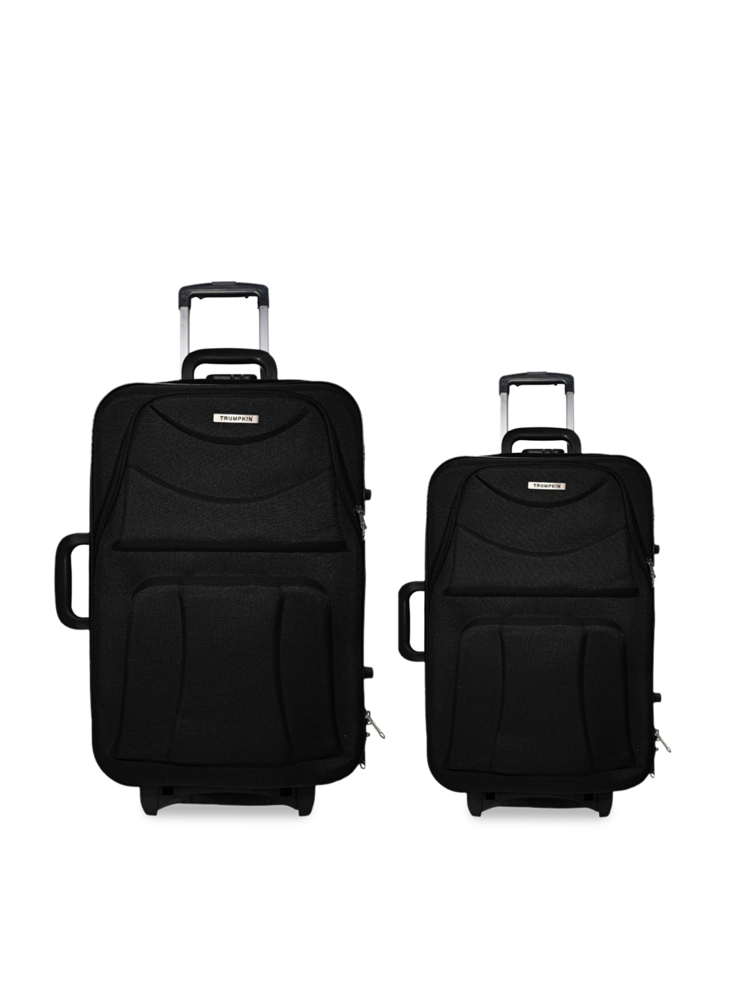 

Trumpkin Set Of 2 Black Solid Soft-Case Trolley Bag