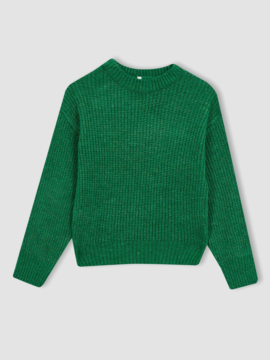 

DeFacto Girls Green Ribbed Pullover
