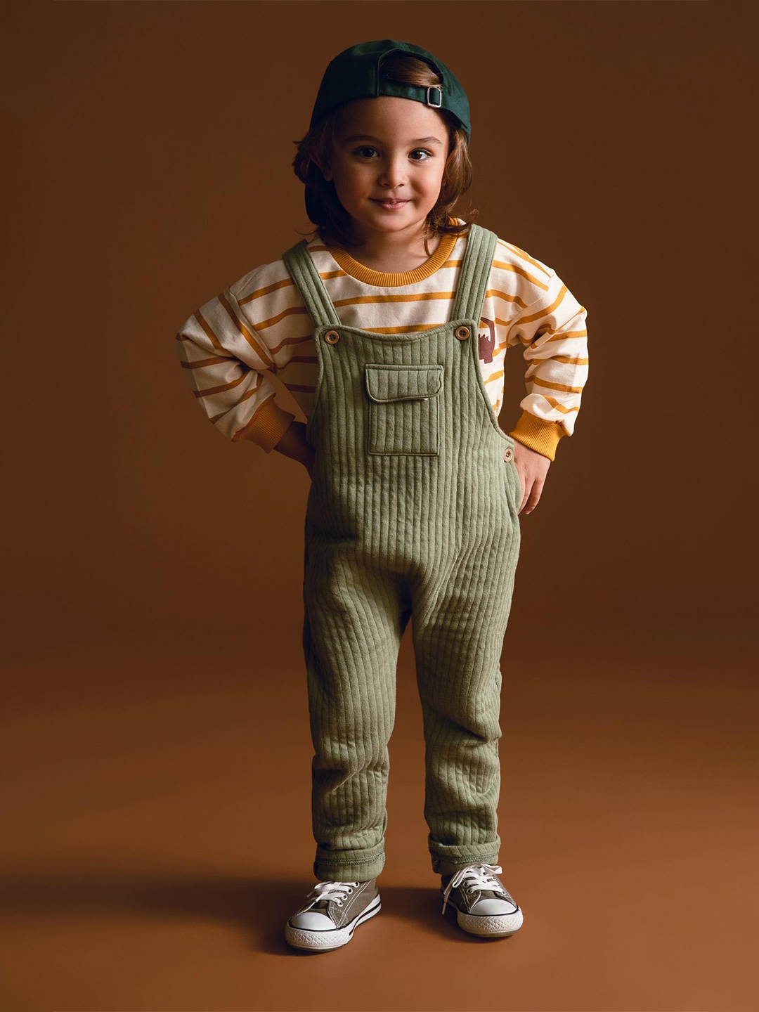 

DeFacto Boys Beige Striped Cotton Sweatshirt