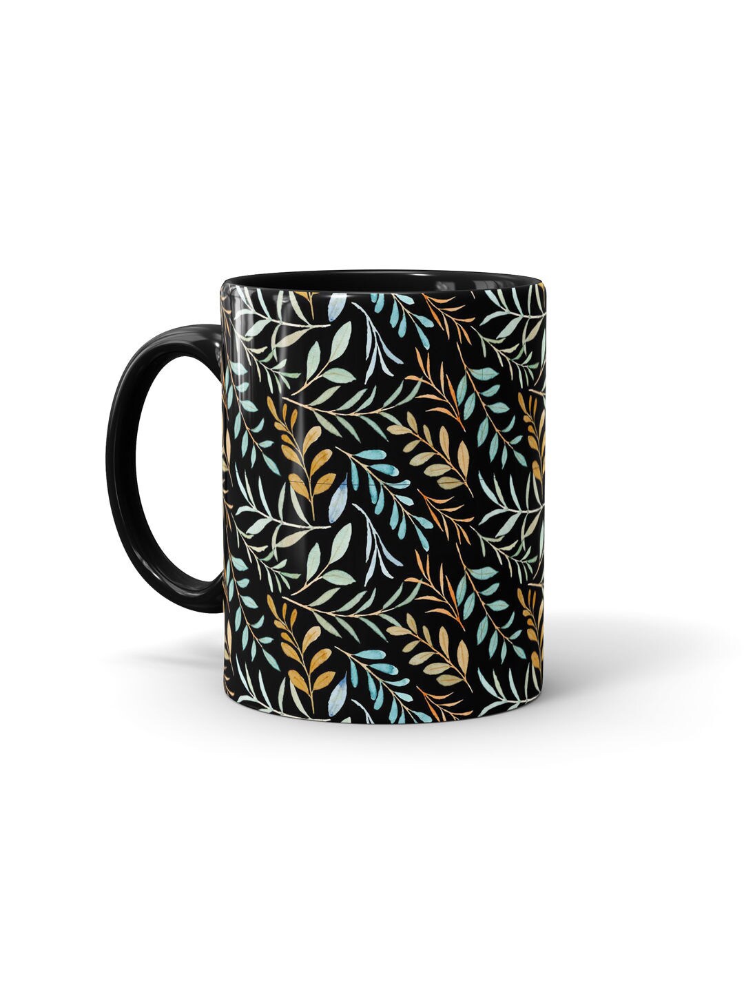 

macmerise Black & Blue Printed Ceramic Matte Mug 330 ML