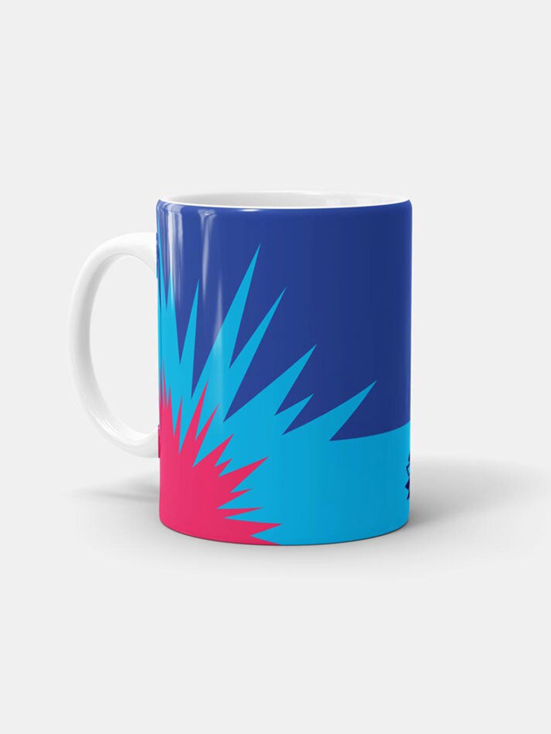 

macmerise White & Blue Printed Ceramic Matte Mug