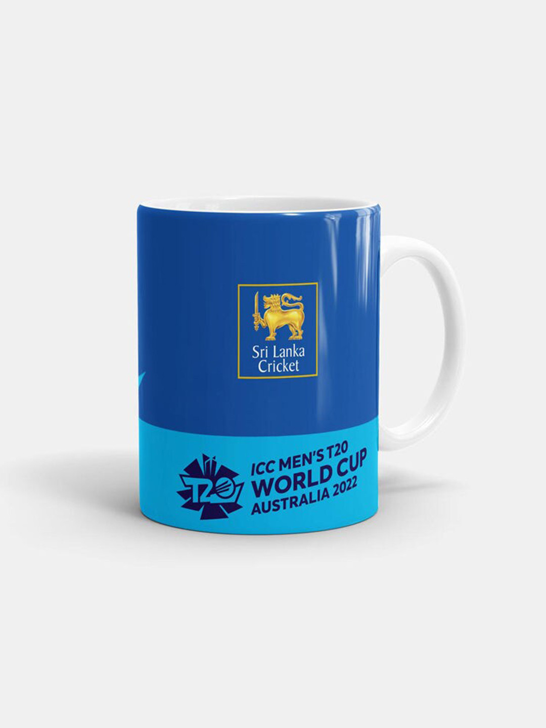 

macmerise White & Blue Printed Ceramic Matte Mug