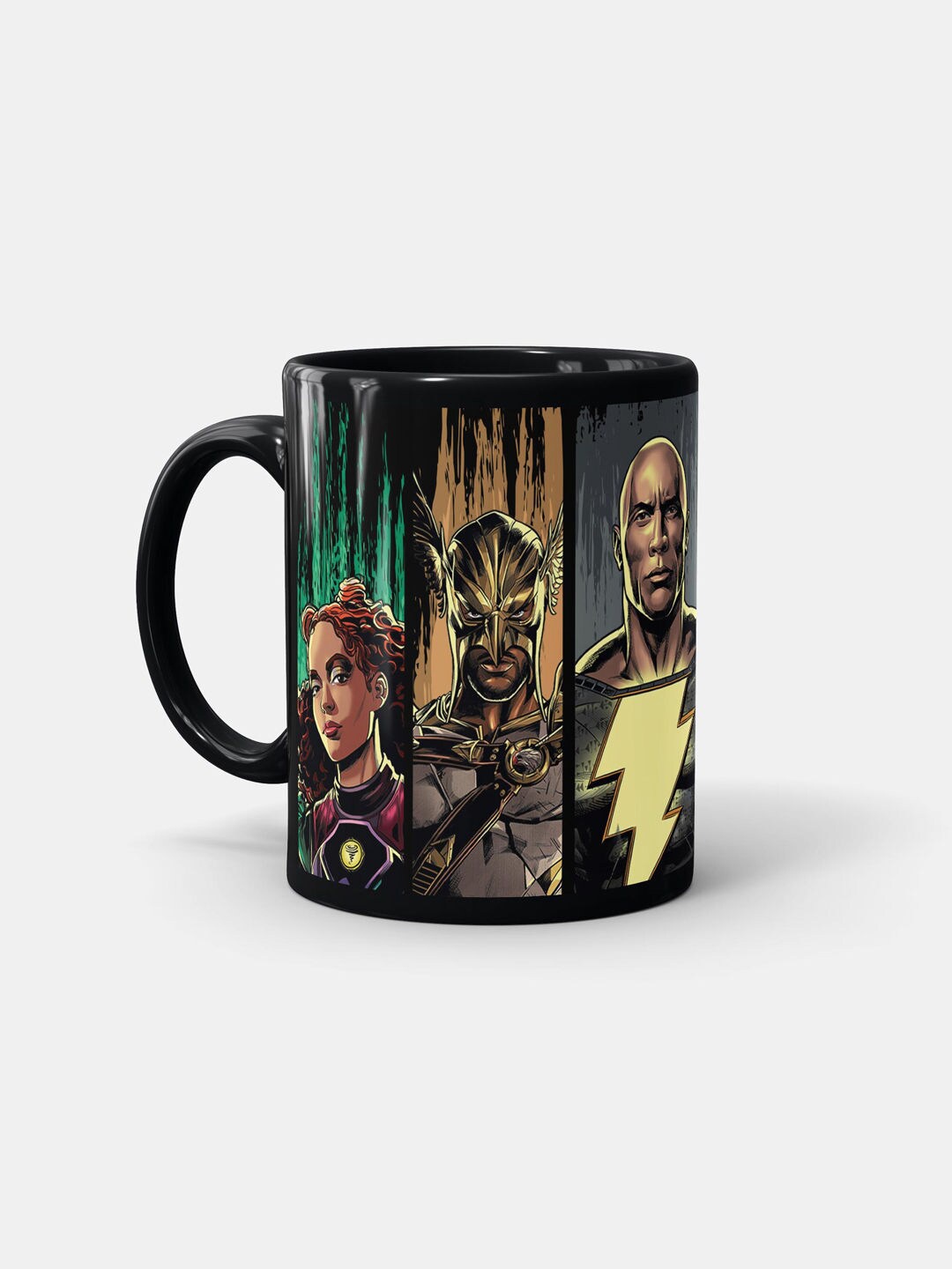 

macmerise Black & Yellow Printed Dishwasher & Microwave safe Ceramic Matte Mug 330ml