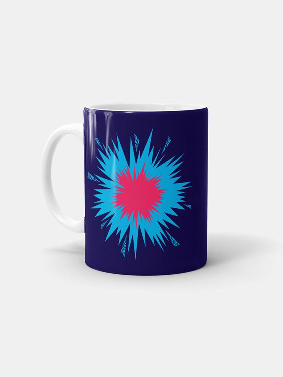 

macmerise White & Blue GENERIC-2 Design Printed Ceramic Matte Mug 330 ml