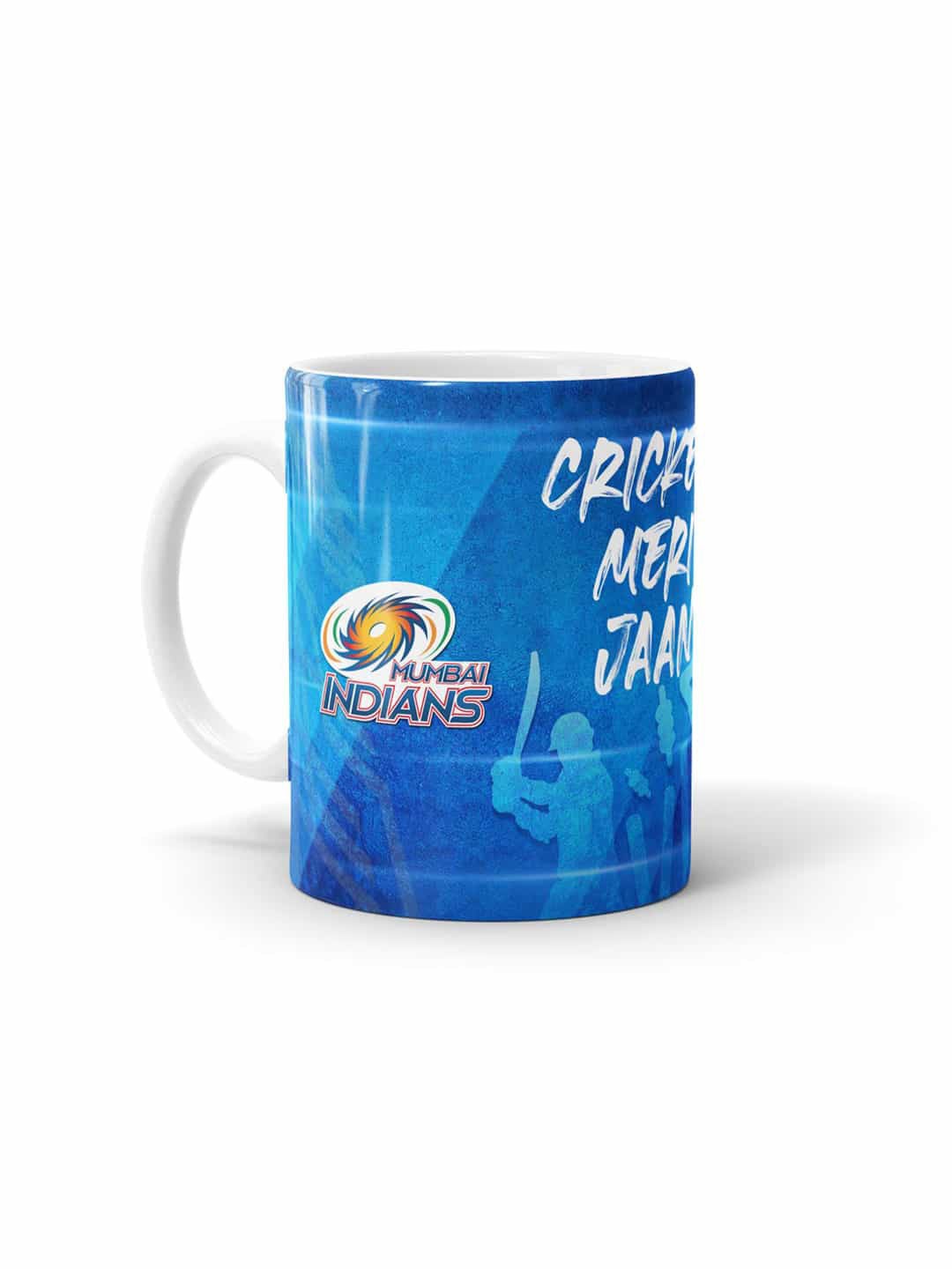 

macmerise White & Blue MI Paltan Design Text or Slogans Printed Ceramic Matte Mug 330 ml