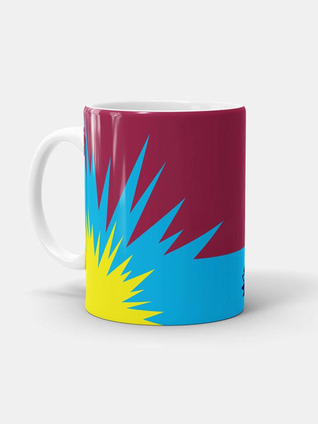 

macmerise White & Purple Printed Ceramic Matte Mug 330 ml