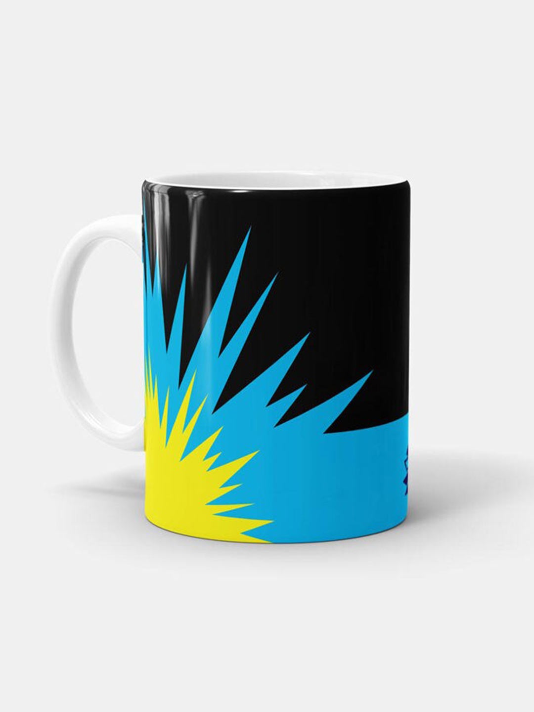 

macmerise White & Blue Printed Ceramic Matte Mug 330 ml