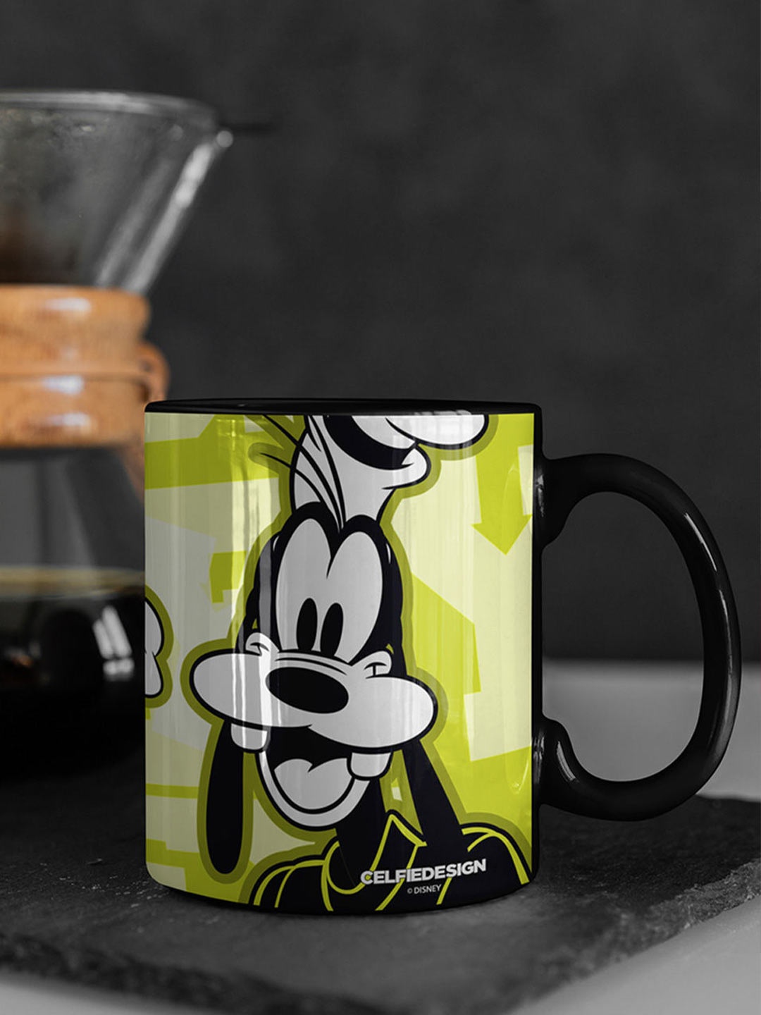 

macmerise Black & Green Im so Goofy Design Printed Ceramic Matte Mug 330 ml