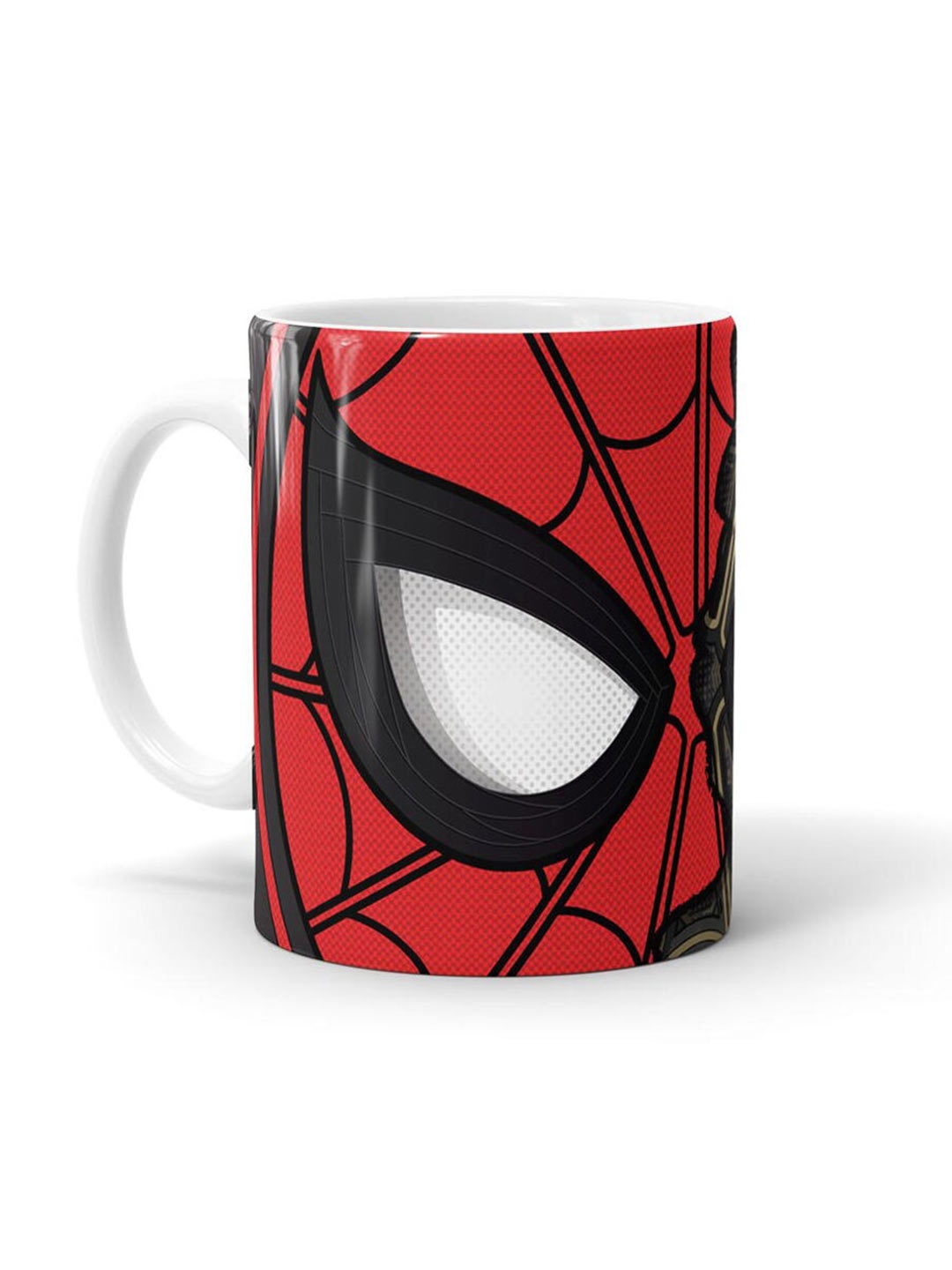 

macmerise White & Red Two Face Spidey Design Printed Ceramic Matte Mug 330 ml