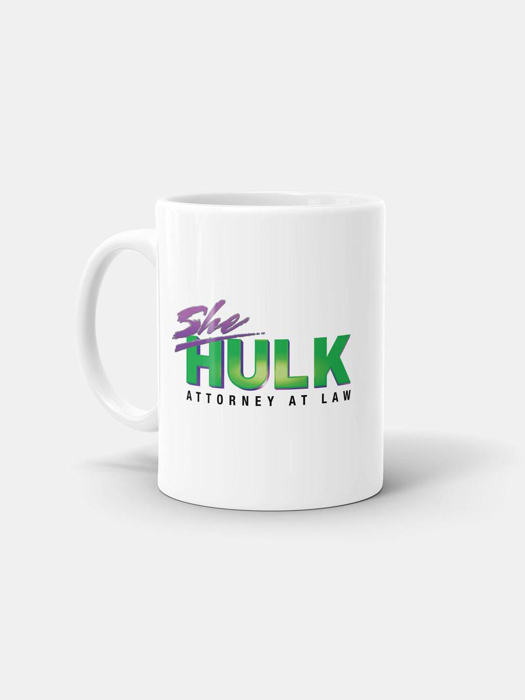 

macmerise White & Blue She Hulk Logo Reveal Design Printed Ceramic Matte Mug 330 ml