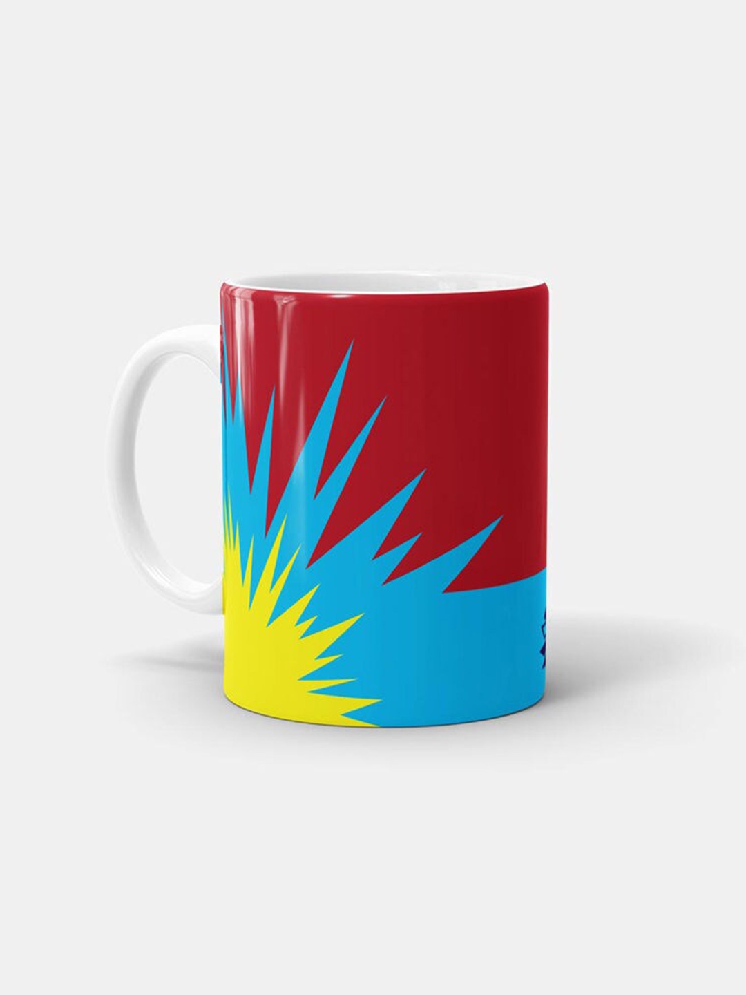 

macmerise White & Red Printed Ceramic Matte Mug 330 ml