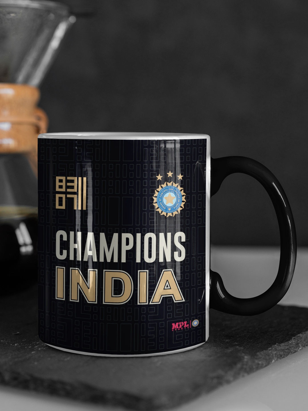

macmerise Black & White Printed Ceramic Matte Mug 330 ml